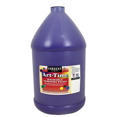 Sargent Art® Art-Time® Washable Tempera Paint, Violet, 1 Gallon (SAR173642)
