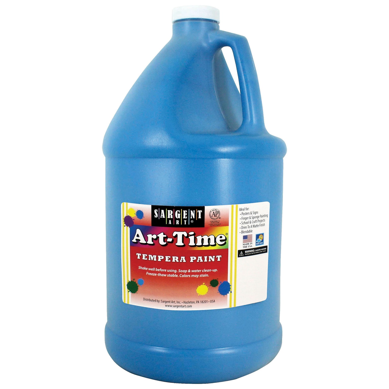 Sargent Art® Art-Time® Tempera Paint, Turquoise, 1 Gallon (SAR176661)