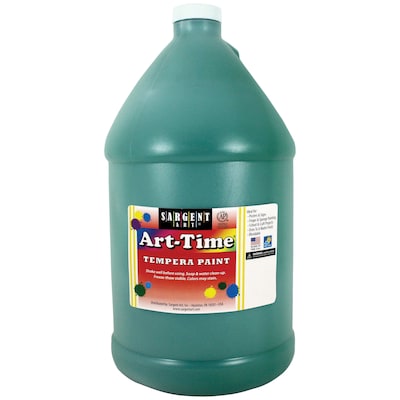 Sargent Art® Art-Time® Tempera Paint, Green, 1 Gallon (SAR176666)