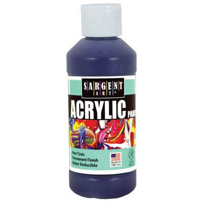 Sargent Art Acrylic Paint, 8 oz., Violet, Pack of 6 (SAR222342-6)