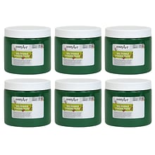 Handy Art Washable Finger Paint, Green, 16 oz., Pack of 6 (RPC241045-6)