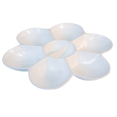 Sargent Art® Flower Palette, 6 Well, White, Pack of 12 (SAR229811-12)