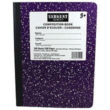 Sargent Art® Composition Book, 9.75 x 7.5, Wide Ruled, 100 Sheets, Purple, Pack of 12 (SAR231545-1