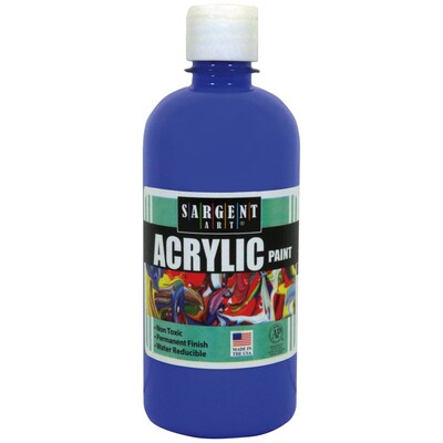 Sargent Art Acrylic Paint, 16 oz., Blue, Pack of 3 (SAR242450-3)