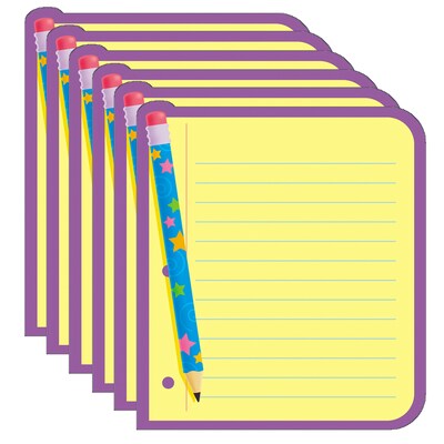 TREND Note Paper Note Pad-Shaped, 50 Sheets Per Pad, Pack of 6 (T-72029-6)