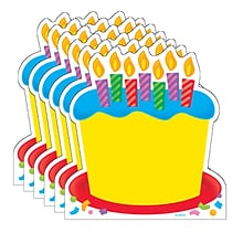TREND Notepad, 5 x 5, 50 Sheets Per Pad, Birthday Cake Shaped, Pack of 6 (T-72032-6)