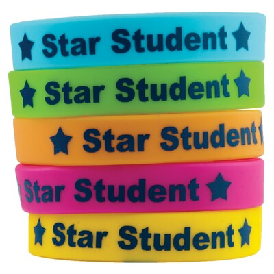 Teacher Created Resources Star Student Wristbands, 10 Per Pack, 6 Packs (TCR6548-6)