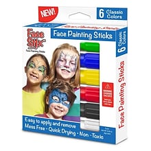 Face Stix™ Face Painting Sticks, 6 Colors Per Pack, 3 Packs (TPG633-3)