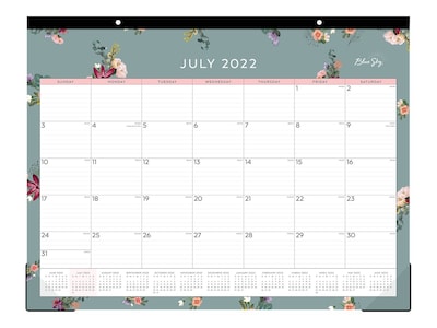 2022-2023 Blue Sky Greta 17 x 22 Academic Monthly Desk Pad Calendar (136476)