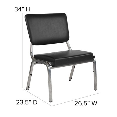 Flash Furniture Vinyl Bariatric Medical Chair, Black (XU604426602BV)