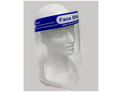 Unimed Disposable Fully Assembled Face Shield, Fog Resistant, Clear Visor (PPFS872D01)