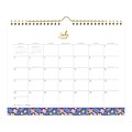 2022-2023 Blue Sky Thimblepress Sweet Pea Blue 8.75 x 11 Academic Monthly Wall Calendar (140959)