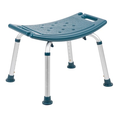 Flash Furniture Adjustable Bath & Shower Chair, Navy (DCHY3410LNV)