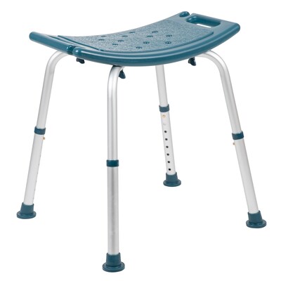 Flash Furniture Adjustable Bath & Shower Chair, Navy (DCHY3410LNV)