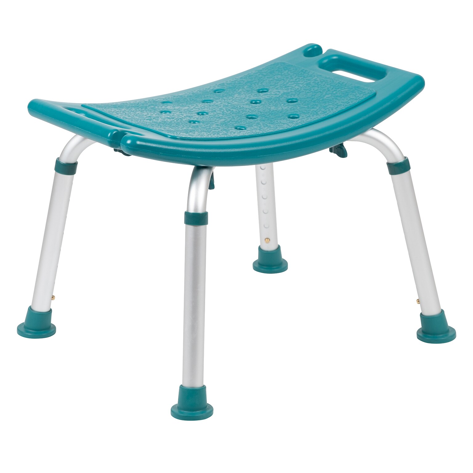 Flash Furniture Adjustable Bath & Shower Chair, Teal (DCHY3410LTL)