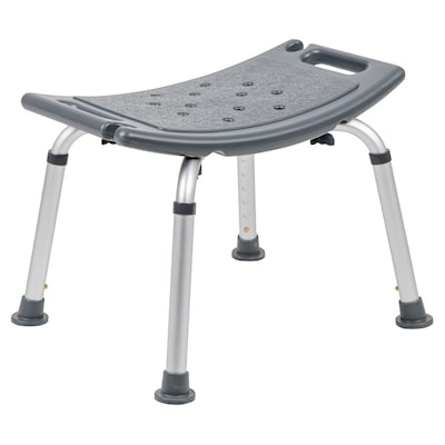 Flash Furniture Adjustable Bath & Shower Chair, Gray (DCHY3410LGRY)