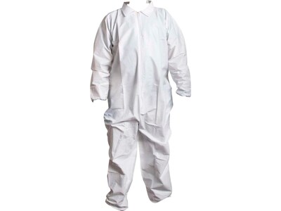 Unimed Medium Coverall, White, 25/Carton (UCMC528MED)