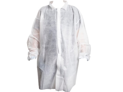 Unimed XL Lab Coat, White, 50/Carton (OLCP897XLR)