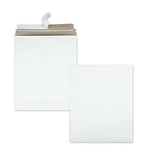 Extra-Rigid Photo/Document Mailer, Cheese Blade Flap, Self-Adhesive Closure, 11 x 13.5, White, 25/Bo