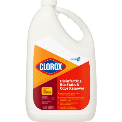CloroxPro™ Disinfecting Bio Stain & Odor Remover Refill, 128 Ounces (31910) Packaging May Vary