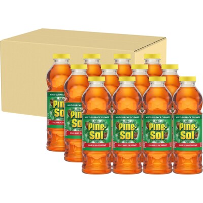 Pine-Sol® Disinfectant All Purpose Multi-Surface Cleaner, Original Pine, 24 Oz, 12/Pk, (97326) (Pack