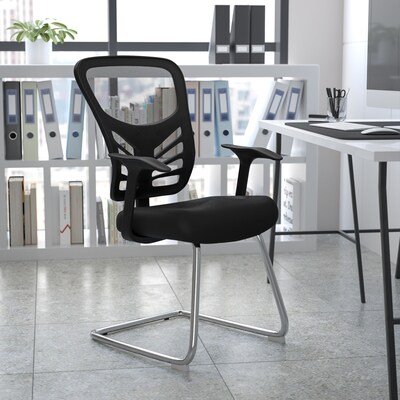 Flash Furniture Mesh Side Chair, Black (HL0001BBK)