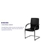 Flash Furniture Vinyl Side Chair, Black, Set of 4 (4BT509BK)