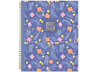 2022-2023 Blue Sky Thimblepress Sweet Pea Blue 8.5 x 11 Academic Weekly & Monthly Planner, Multicolor (140950)