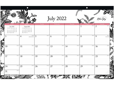 2022-2023 Blue Sky Analeis 11 x 17 Academic Monthly Desk Pad Calendar, White/Black (130617-A23)