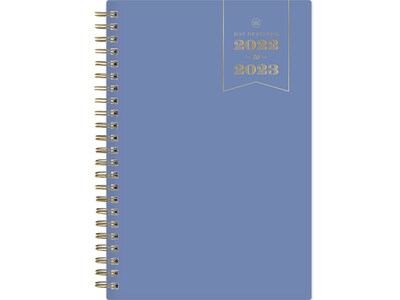 2022-2023 Blue Sky Day Designer 5 x 8 Academic Weekly & Monthly Planner, Periwinkle (136703)