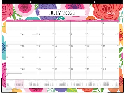 2022-2023 Blue Sky Mahalo 17 x 22 Academic Monthly Desk Pad Calendar (100157-A23)
