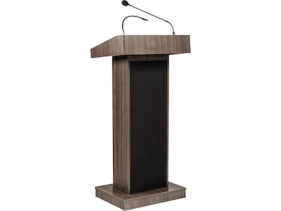 Oklahoma Sound Orator 46 Full Podium Lectern, Ribbonwood (800X-RW)