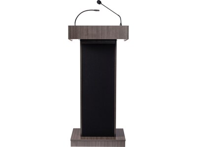 Oklahoma Sound Orator 46" Full Podium Lectern, Ribbonwood (800X-RW)