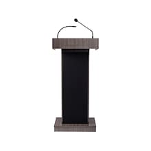 Oklahoma Sound Orator 46 Full Podium Lectern, Ribbonwood (800X-RW)