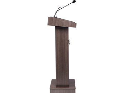 Oklahoma Sound Orator 46" Full Podium Lectern, Ribbonwood (800X-RW)