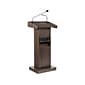 Oklahoma Sound Orator 46" Full Podium Lectern, Ribbonwood (800X-RW)