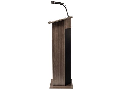 Oklahoma Sound Power Plus 46" Full Podium Lectern, Ribbonwood (111PLS-RW)