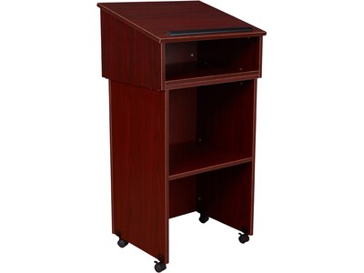 Oklahoma Sound Combo 47.5 Portable Lectern, Mahogany (22-112-MY)