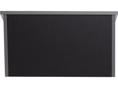 Oklahoma Sound 20 Series 13.75" Tabletop Lectern, Black/Charcoal (22-BK)
