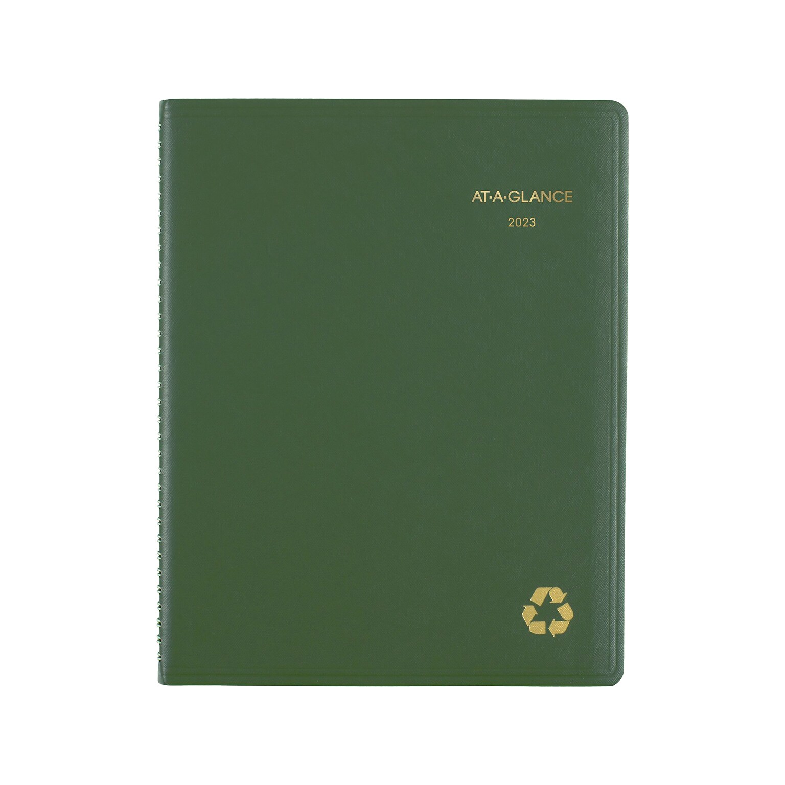 2023 AT-A-GLANCE Recycled 8.25 x 11 Weekly & Monthly Appointment Book, Green (70-950G-60-23)