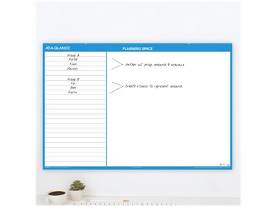 2023 AT-A-GLANCE 48" x 32" Yearly Dry-Erase Wall Calendar, Reversible,  Blue/White (PM300-28-23) | Quill.com