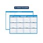 2023 AT-A-GLANCE 32" x 48" Yearly Dry-Erase Wall Calendar, Reversible, Blue/White (PM300-28-23)