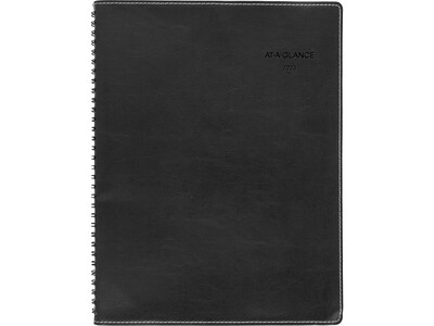 2023 AT-A-GLANCE Day-Timer Fashion 8 x 11 Weekly & Monthly Appointment Book, Black (33351-2301)