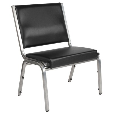 Flash Furniture Vinyl Bariatric Medical Chair, Black, Set of 4 (4XU604426601BV)