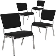 Flash Furniture Fabric Bariatric Medical Chair, Black, Set of 4 (4XU604426602BK)