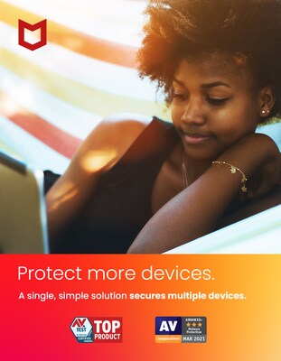 McAfee Internet Security Antivirus Software for 10 Devices (1-10 Users), Product Key Card (MIS00ESTX