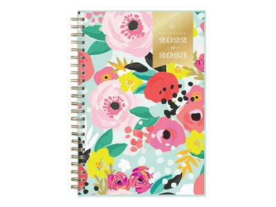 2022-2023 Blue Sky Day Day Designer Secret Garden Mint 5 x 8 Academic Weekly & Monthly Planner, Multicolor (137900-A23)