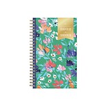 2022-2023 Blue Sky Day Designer In the Garden 5 x 8 Academic Weekly & Monthly Planner, Multicolor