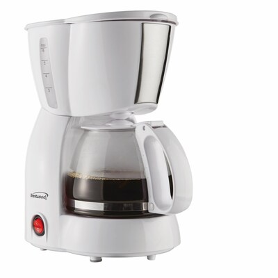 Brentwood 4-Cups Automatic Coffee Maker, White (BTWTS213W)