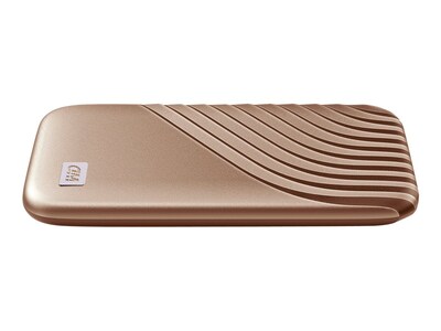 WD My Passport 1TB USB 3.2 External Solid-State Drive, Gold (WDBAGF0010BGD-WESN)